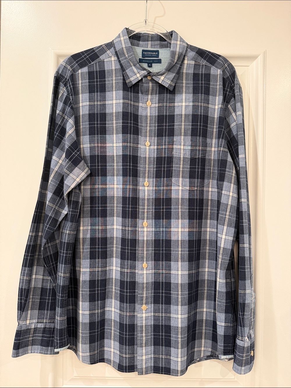 Faconnable tailored denim Casual Button Down Shirt